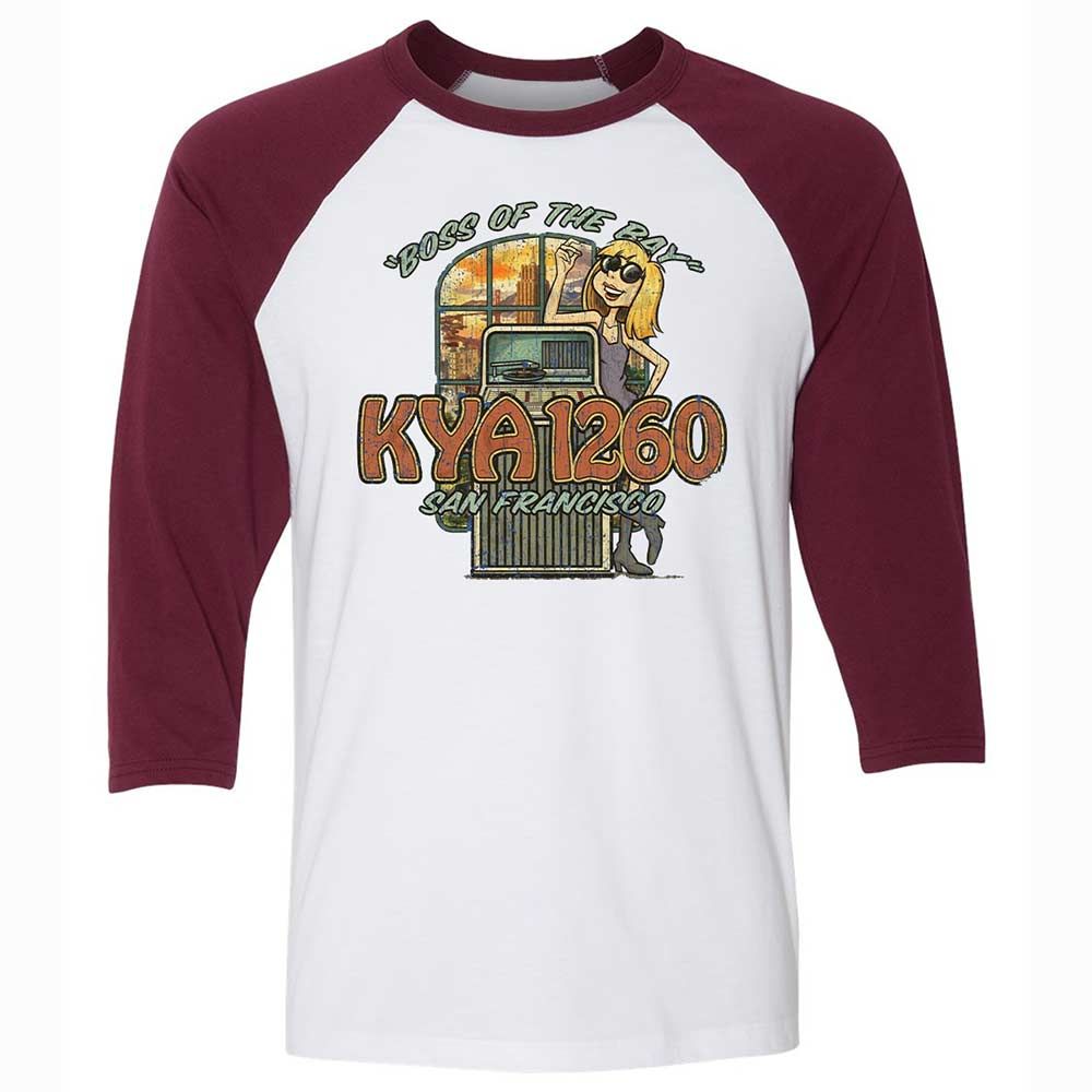 Unisex 3/4 Baseball Tee - 5VAPGKPK - White/Maroon - 7