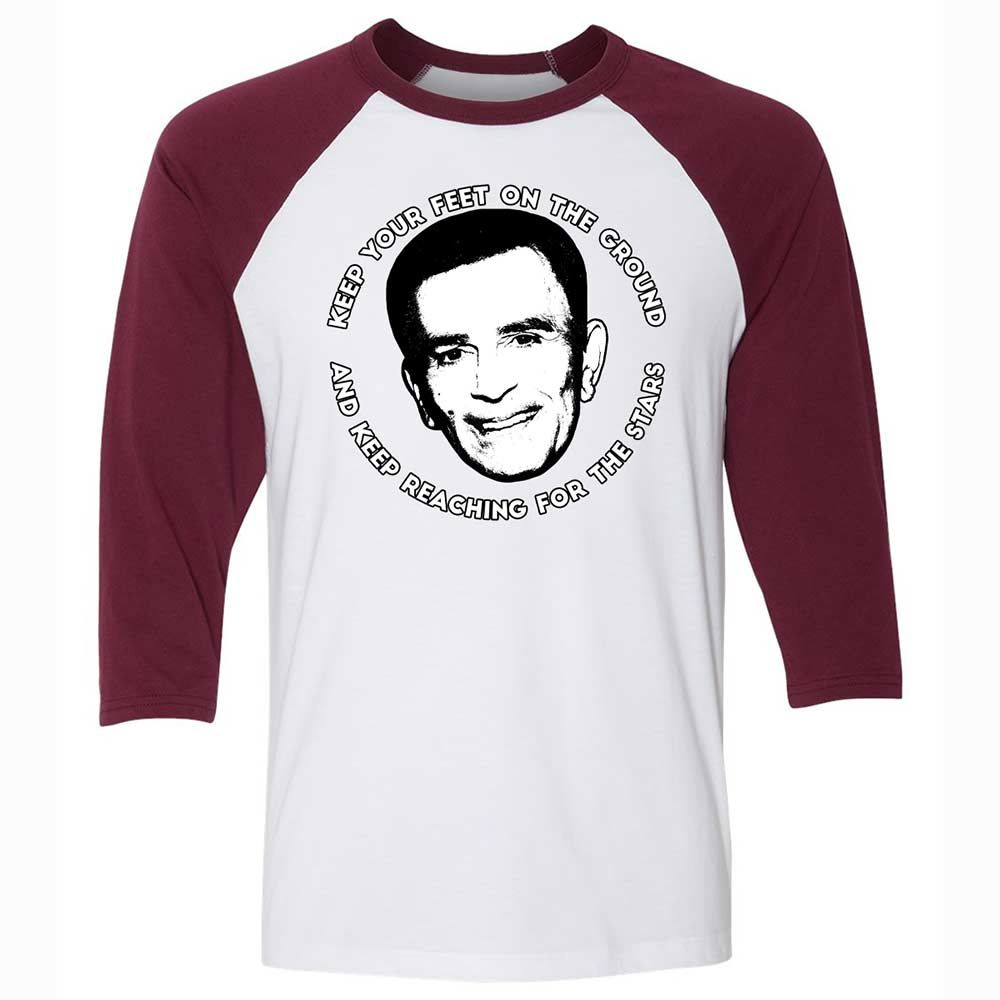 Unisex 3/4 Baseball Tee - YJPK5HY3 - White/Maroon - 7