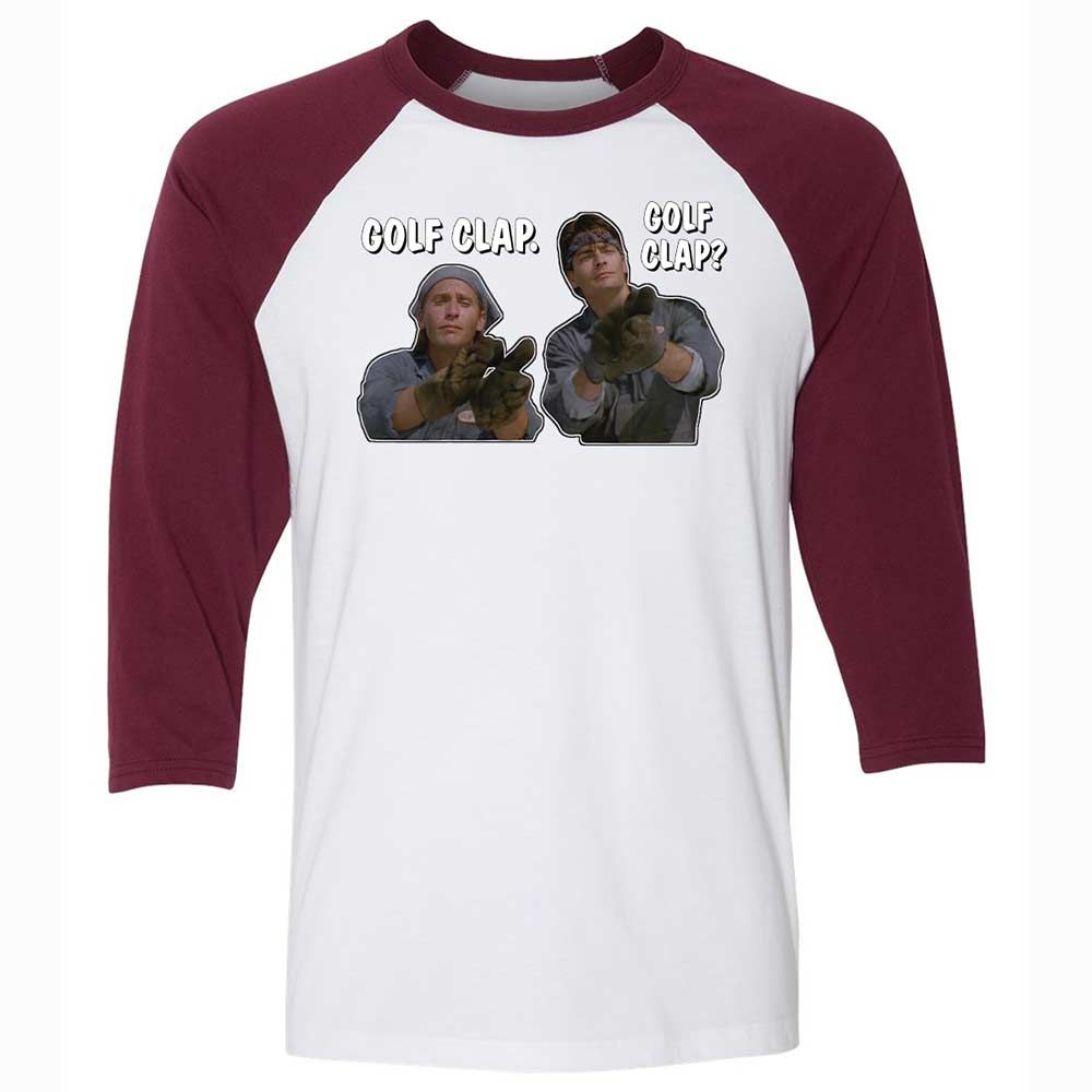 Unisex 3/4 Baseball Tee - 299WJHZN - White/Maroon - 7