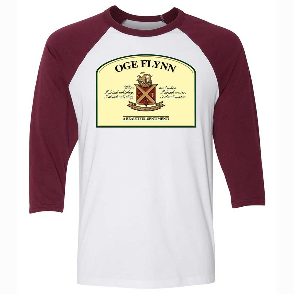 When I drink whiskey, when I drink water - White/Maroon - 7