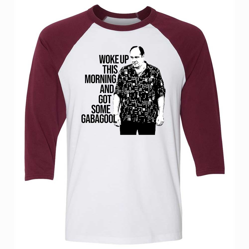 Unisex 3/4 Baseball Tee - 7GS6QS3B - White/Maroon - 7