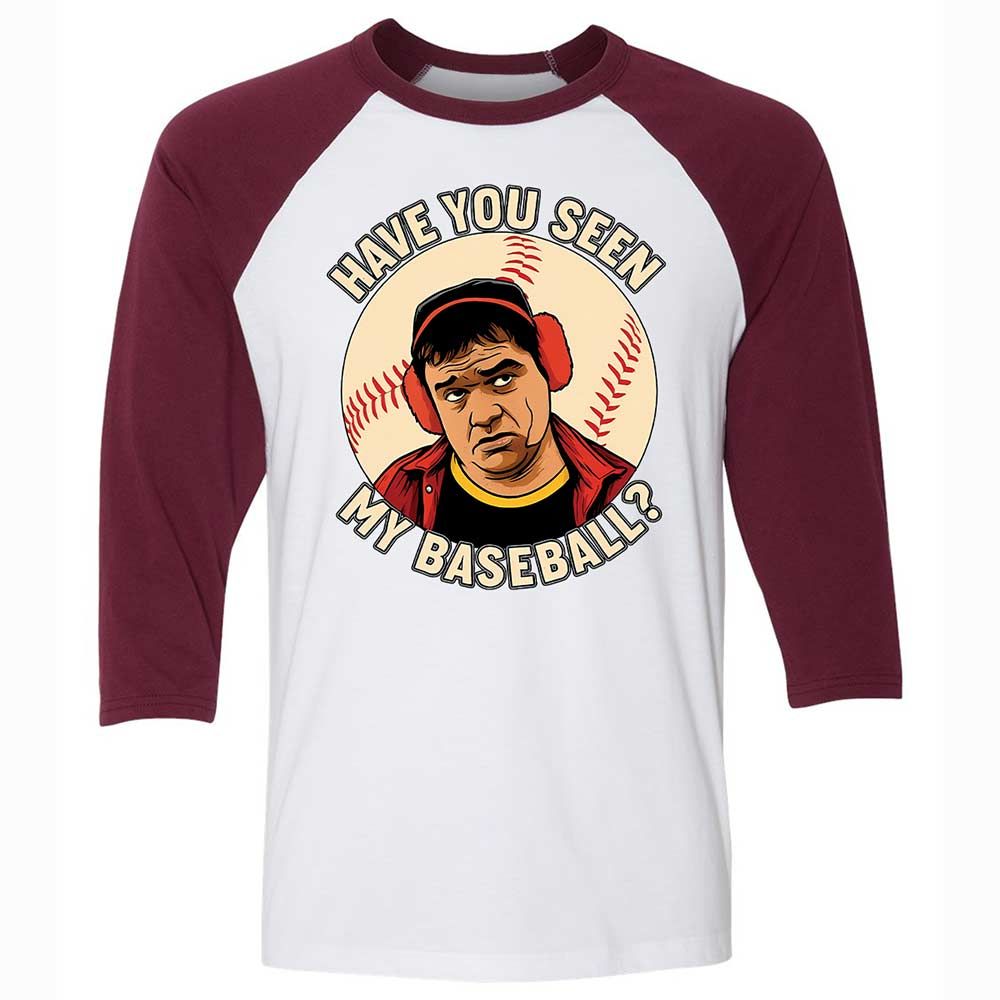 Unisex 3/4 Baseball Tee - NC23W94V - White/Maroon - 7