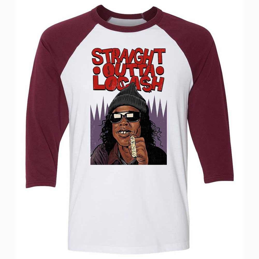 Straight Outta Locash - White/Maroon - 7