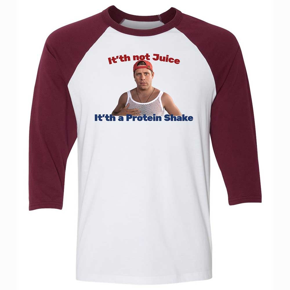 Unisex 3/4 Baseball Tee - EZJ7YNPD - White/Maroon - 7