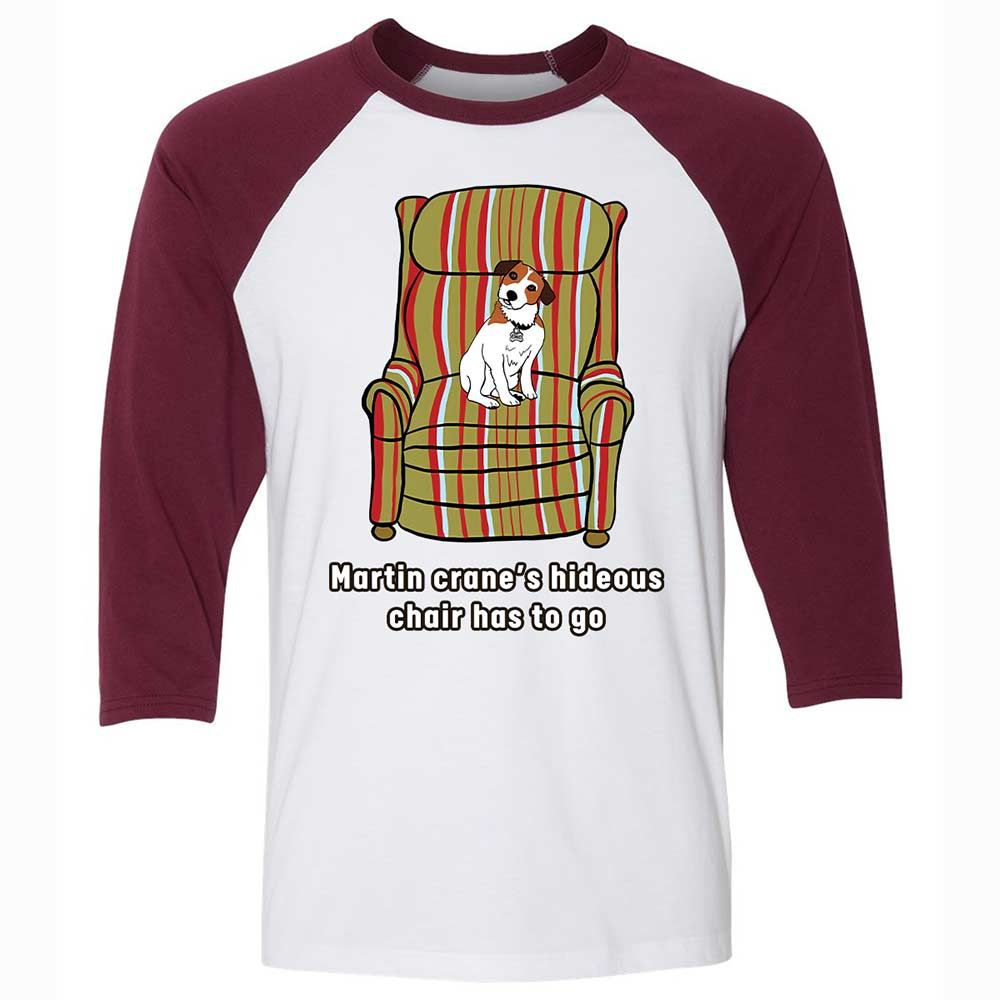 Martin crane hideous chair has to go - White/Maroon - 7