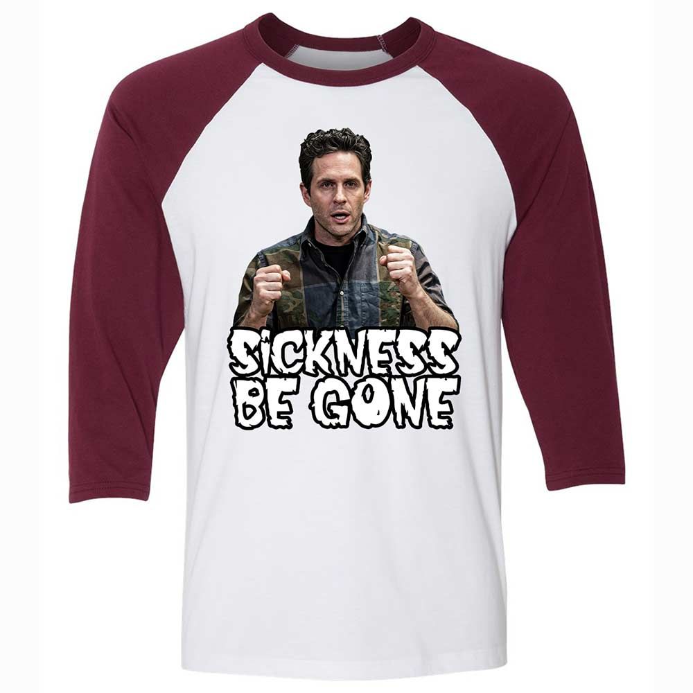 Unisex 3/4 Baseball Tee - MZ2K7ZK8 - White/Maroon - 7