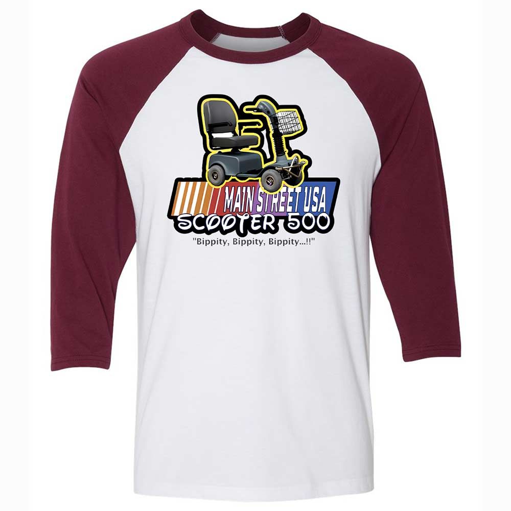Unisex 3/4 Baseball Tee - 2NSK57L4 - White/Maroon - 7