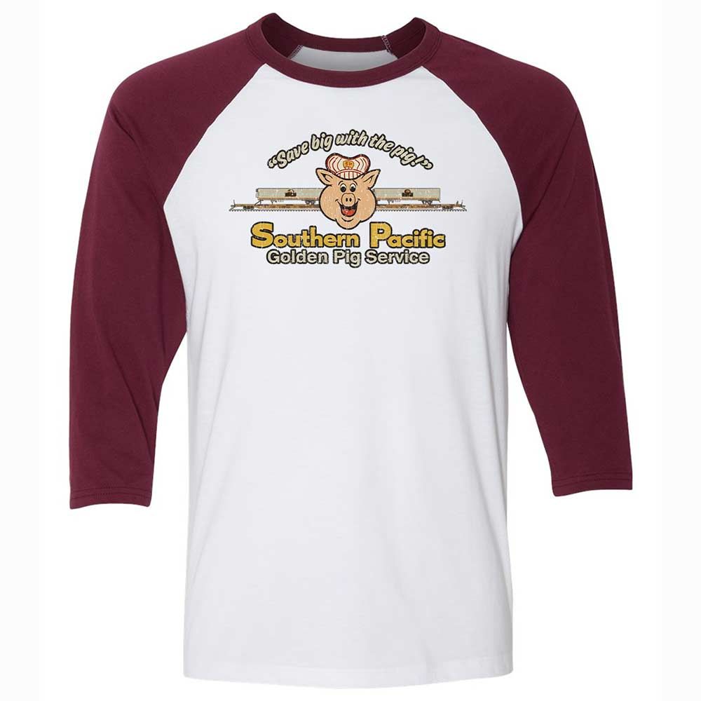 Unisex 3/4 Baseball Tee - 5N9WTPJJ - White/Maroon - 7