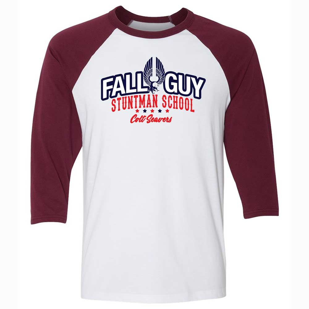 Unisex 3/4 Baseball Tee - N1XDYFEF - White/Maroon - 7