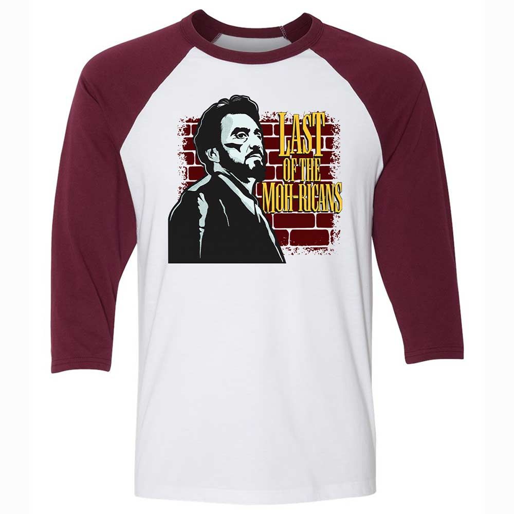 Unisex 3/4 Baseball Tee - VYDZ13UN - White/Maroon - 7