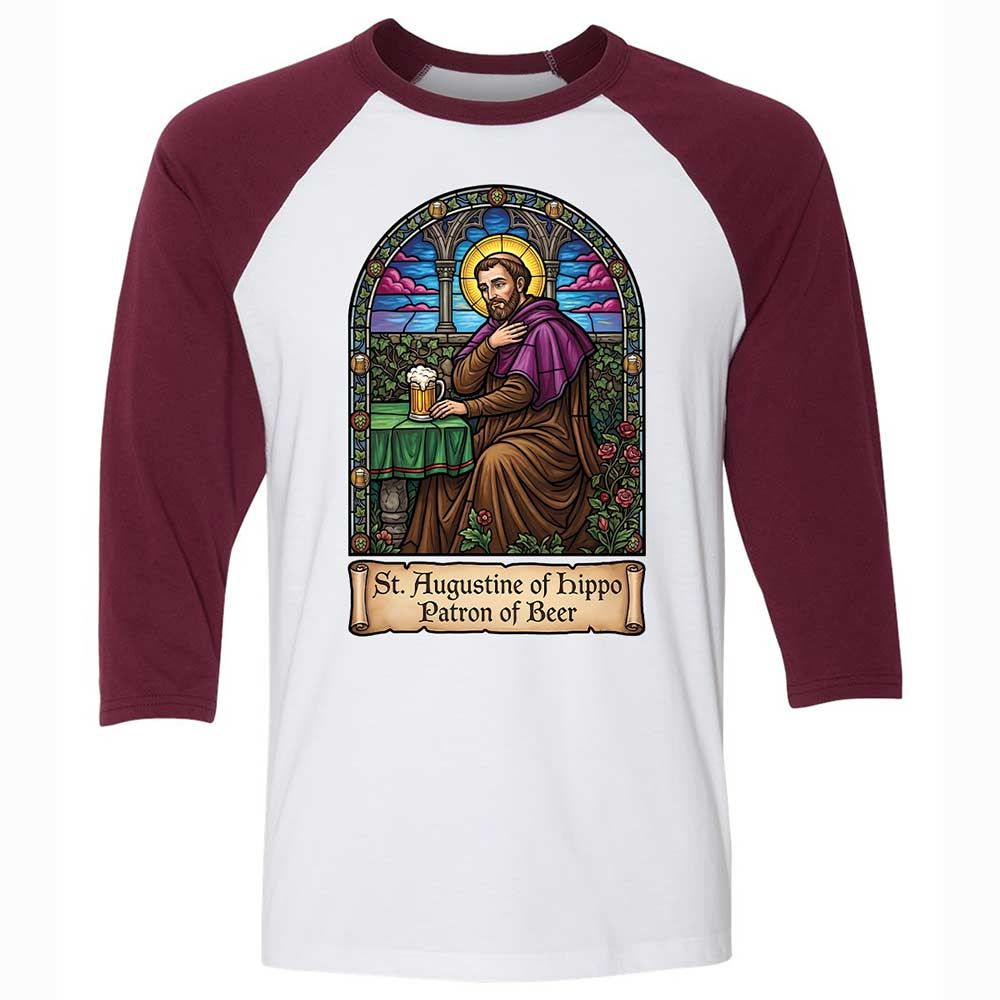 Patron of Beer - White/Maroon - 7