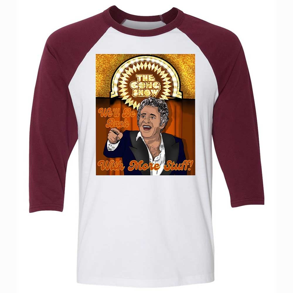 Unisex 3/4 Baseball Tee - R5D7FC33 - White/Maroon - 7
