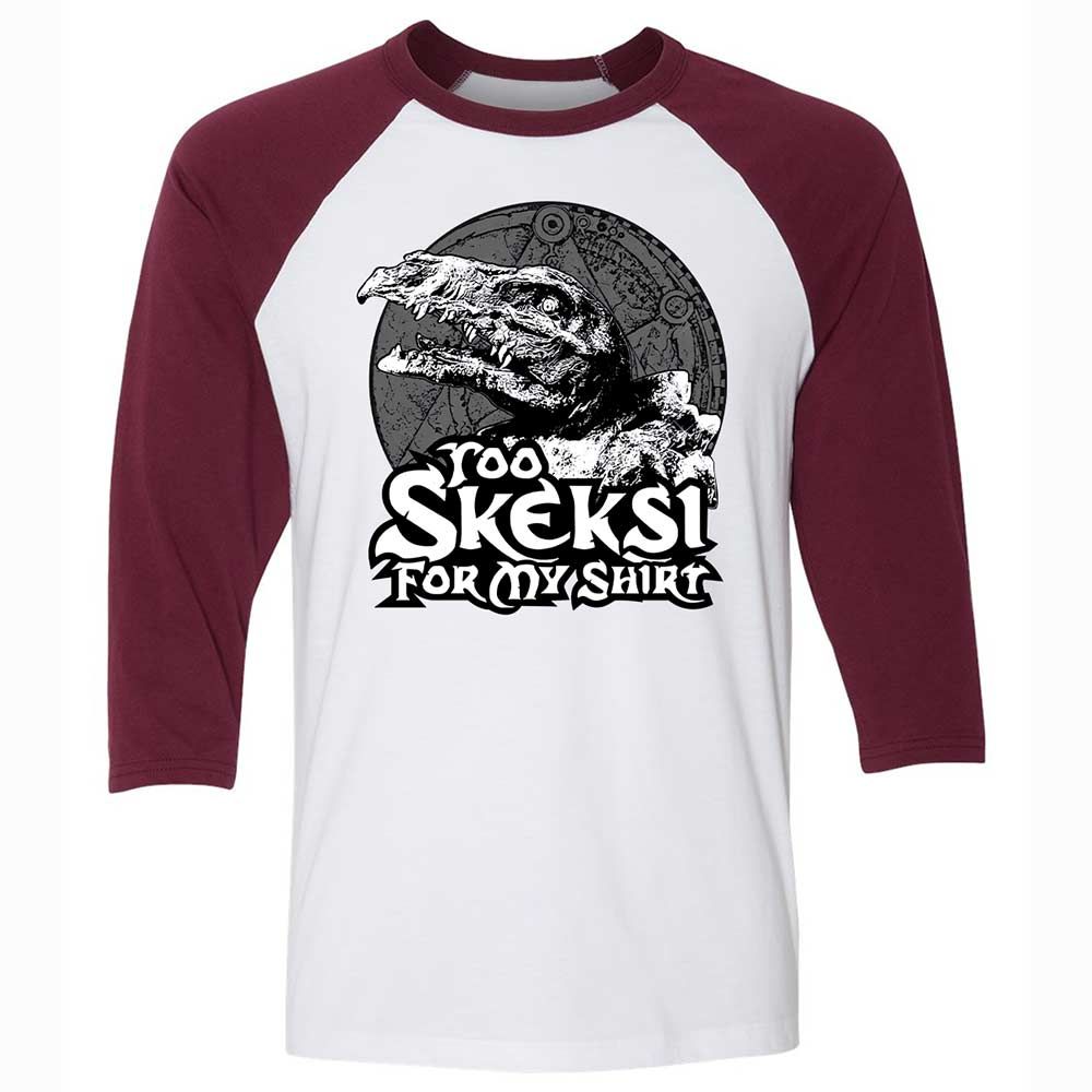 Unisex 3/4 Baseball Tee - QD15FAVQ - White/Maroon - 7