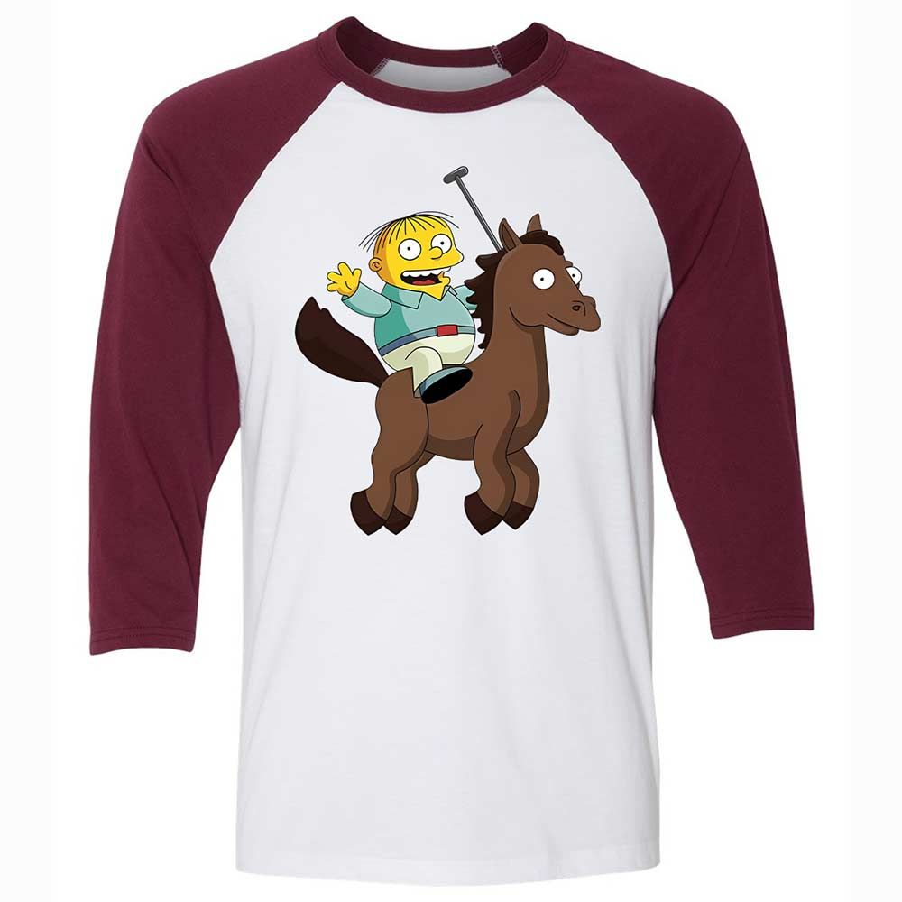 Ralph Horsie - White/Maroon - 7