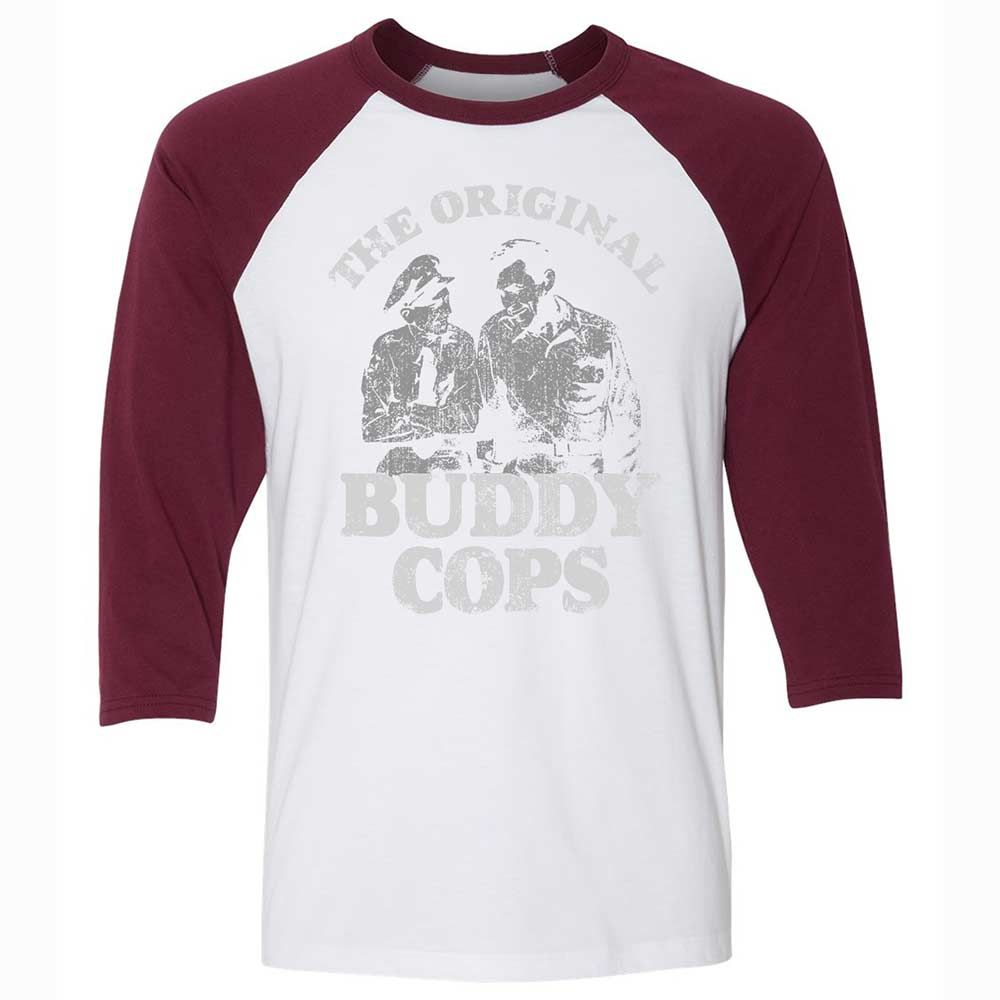 Unisex 3/4 Baseball Tee - B2WR34NK - White/Maroon - 7