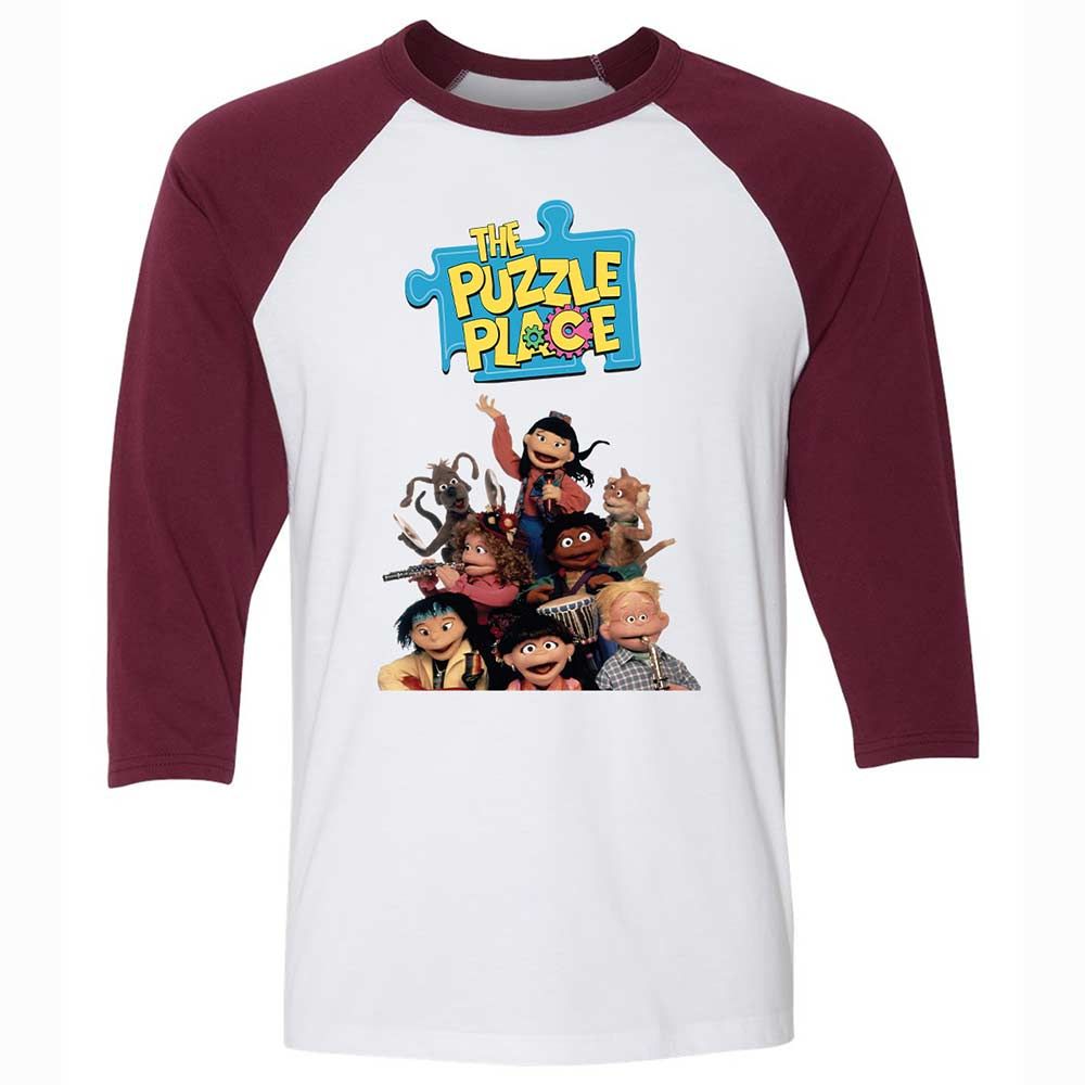 The Puzzle Place - White/Maroon - 7
