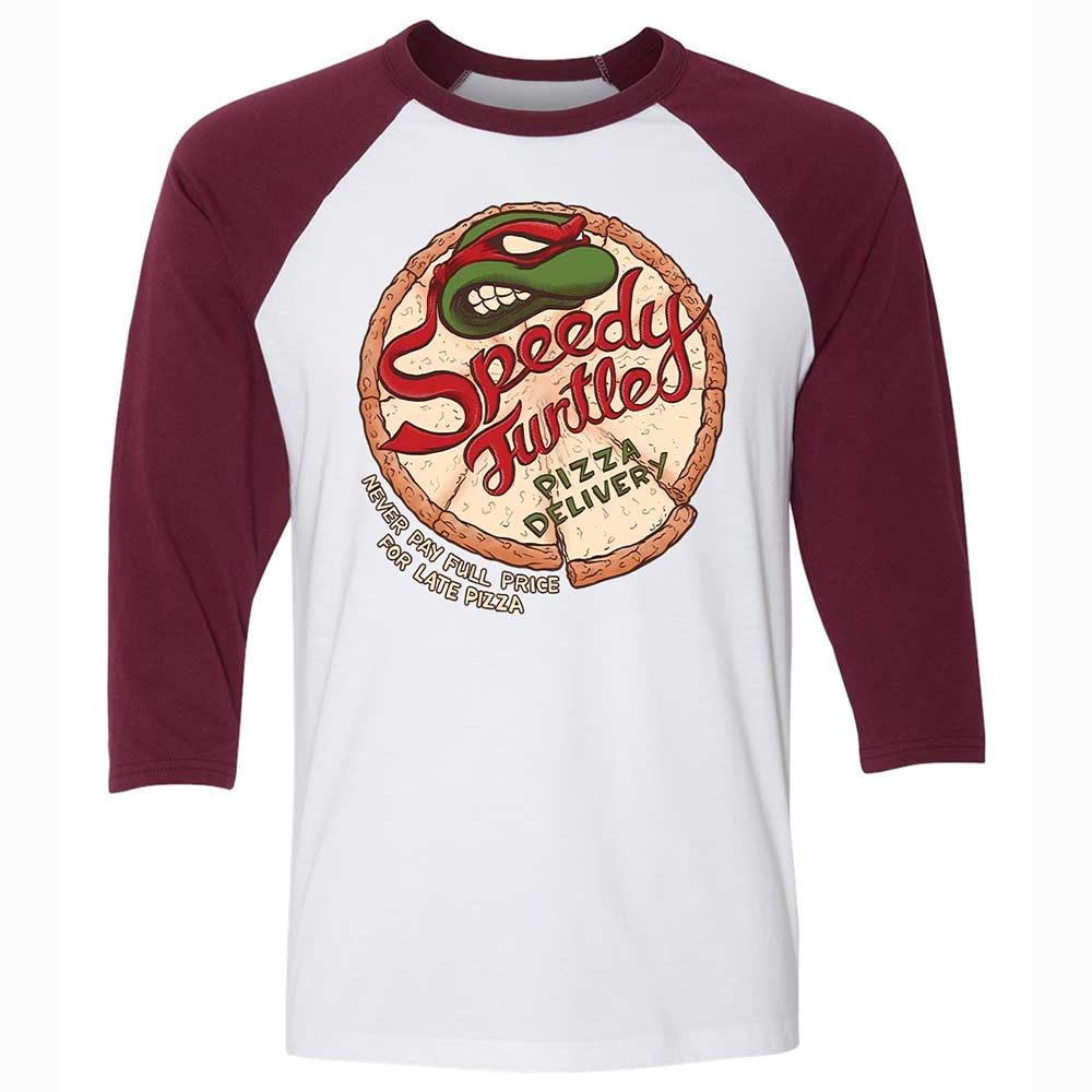 Unisex 3/4 Baseball Tee - JVMRQLHP - White/Maroon - 7