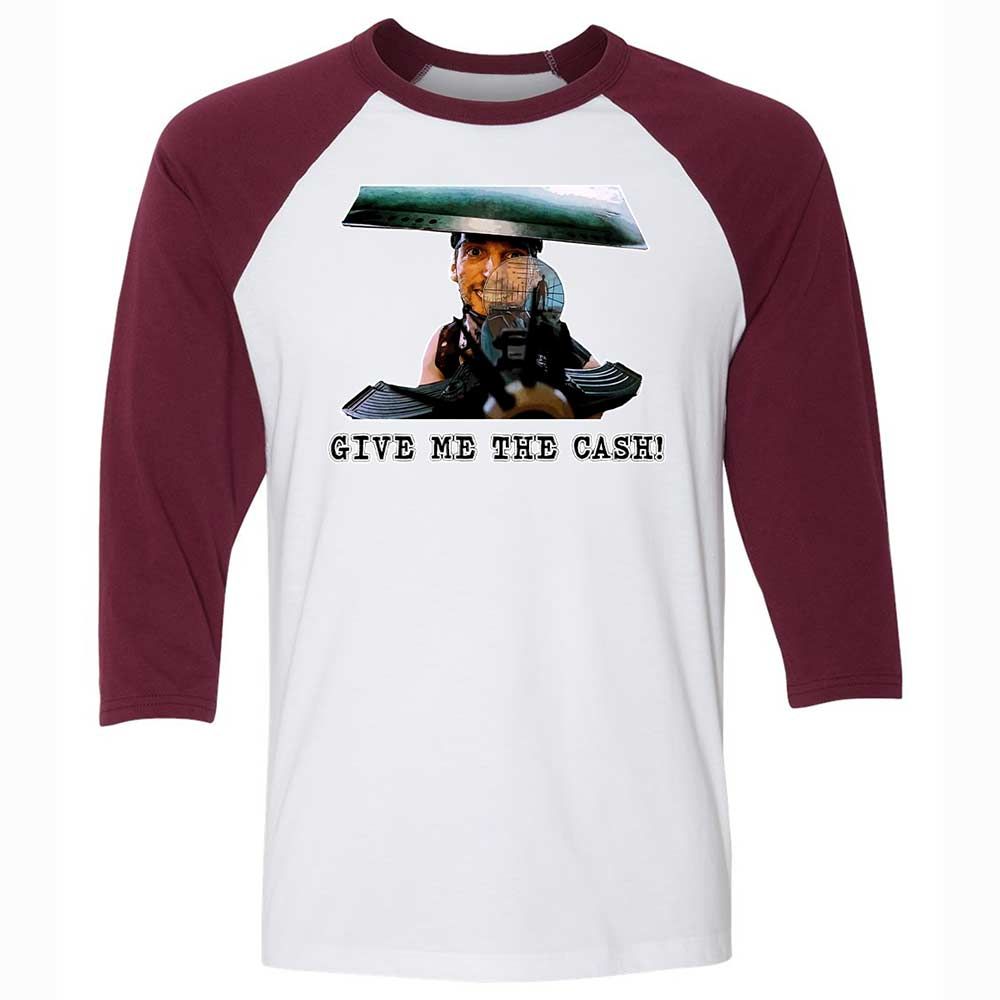 Unisex 3/4 Baseball Tee - SJ6A9B51 - White/Maroon - 7