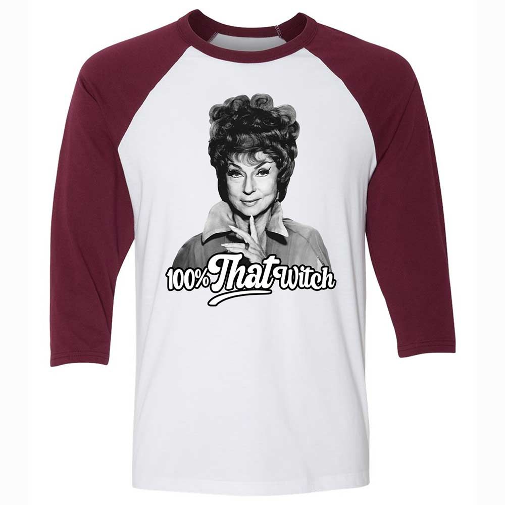 Unisex 3/4 Baseball Tee - 12CLRZ5X - White/Maroon - 7