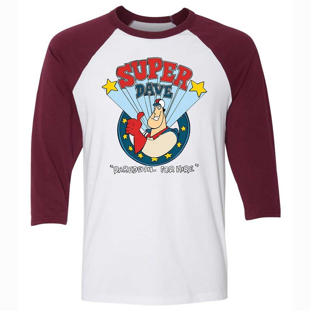 Unisex 3/4 Baseball Tee - 8W8VJ7MS - White/Maroon - 7