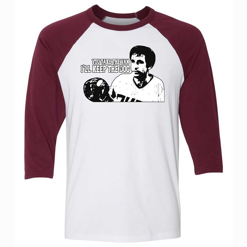 Unisex 3/4 Baseball Tee - 74QPGK42 - White/Maroon - 7
