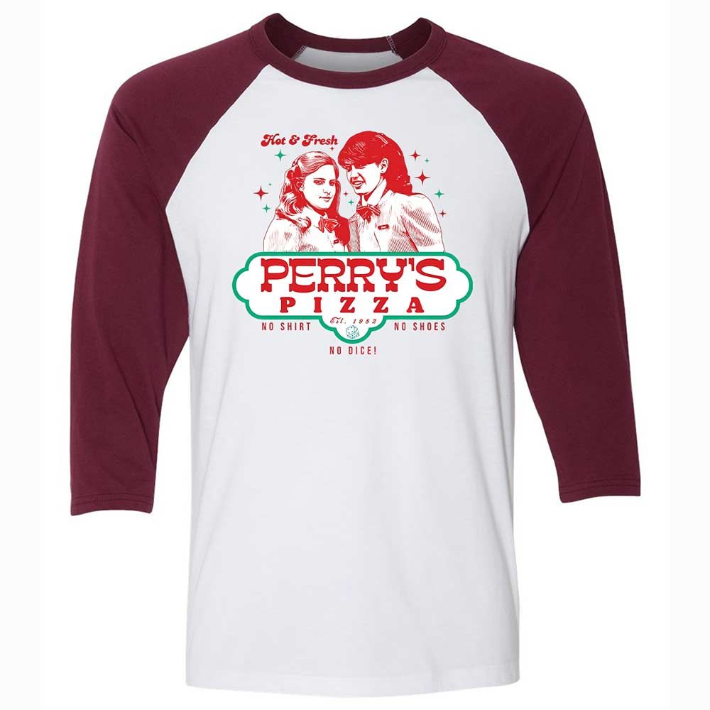 Unisex 3/4 Baseball Tee - 3JKUFFCY - White/Maroon - 7
