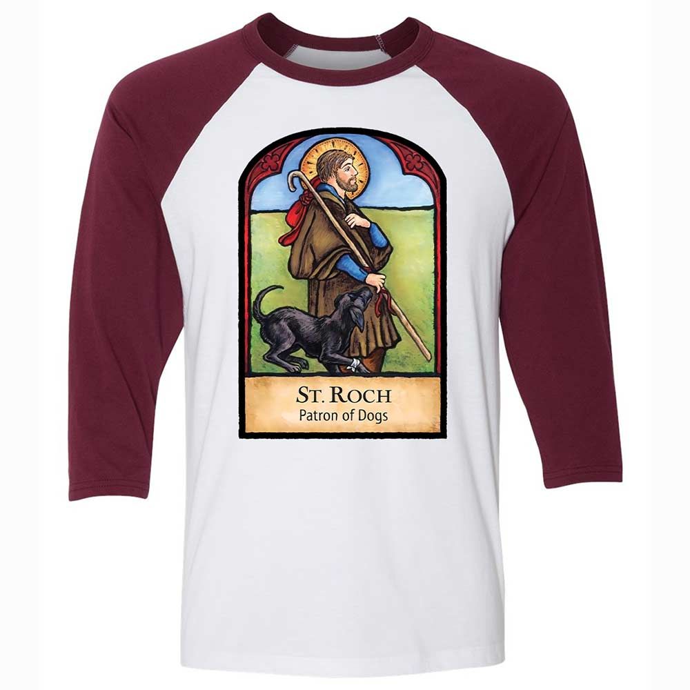 Patron of Dogs - White/Maroon - 7