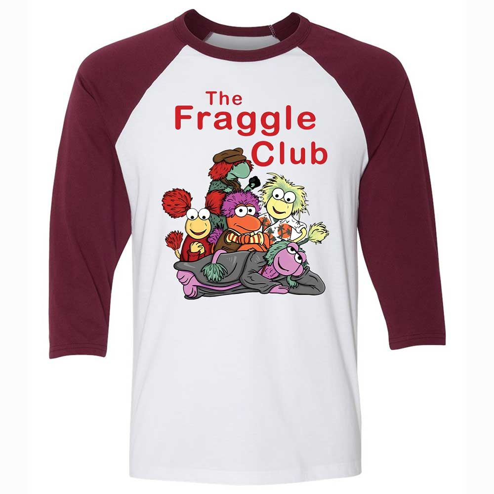 Unisex 3/4 Baseball Tee - 5QPUEJCC - White/Maroon - 7