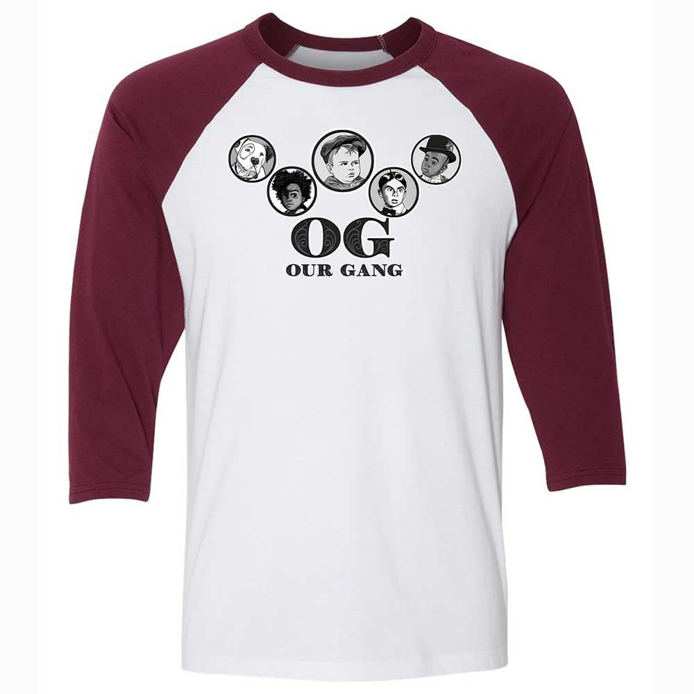 Unisex 3/4 Baseball Tee - DHWLEM2B - White/Maroon - 7