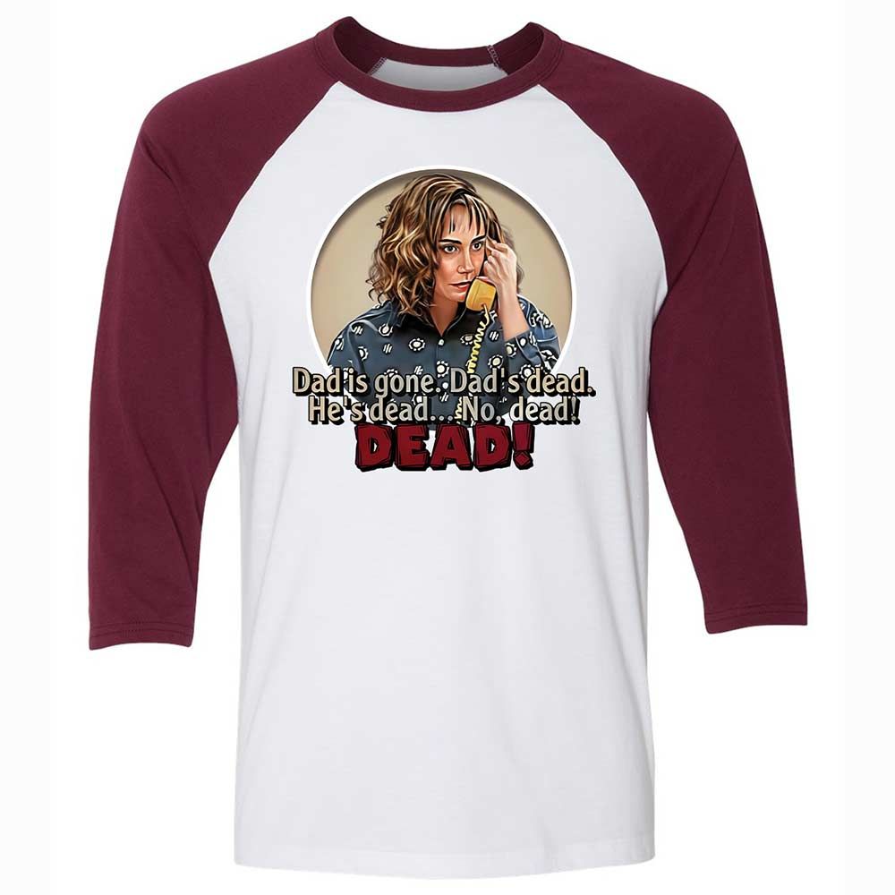 Unisex 3/4 Baseball Tee - CY78AZJ2 - White/Maroon - 7