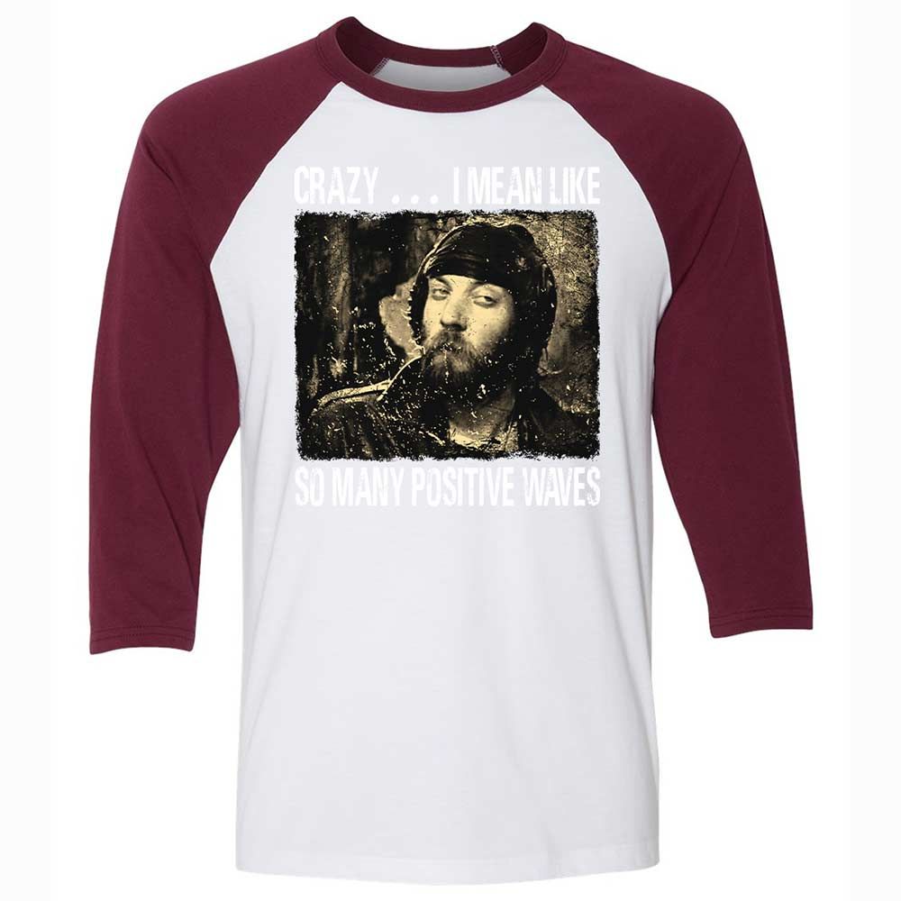 Many positive waves - White/Maroon - 7