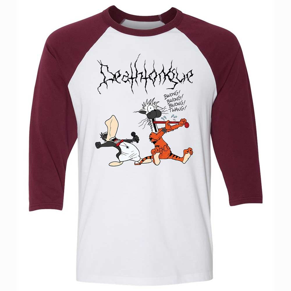 Unisex 3/4 Baseball Tee - 1TZZGJ3P - White/Maroon - 7