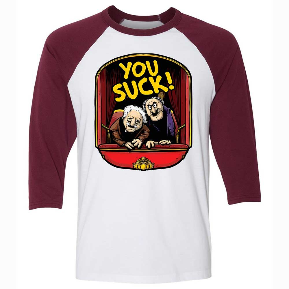 You Suck - White/Maroon - 7