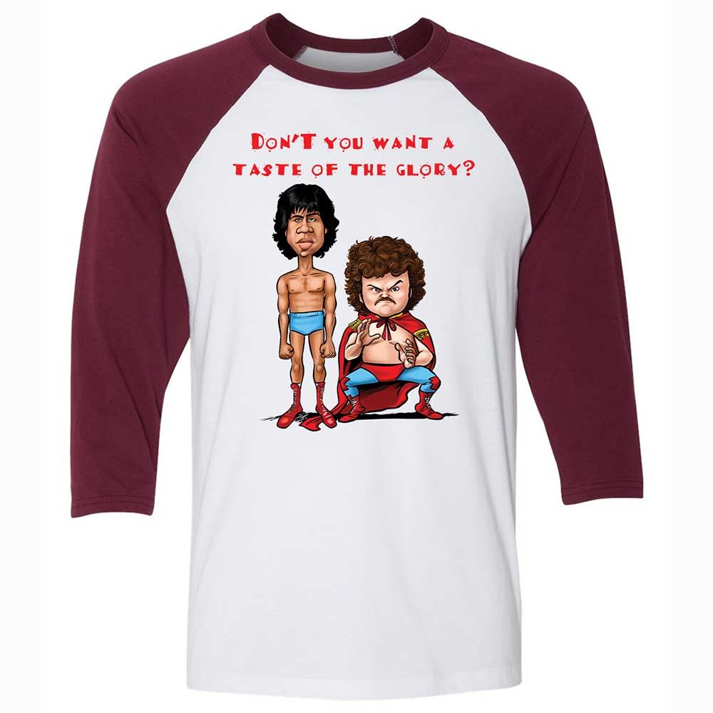 Unisex 3/4 Baseball Tee - S5FR969L - White/Maroon - 7
