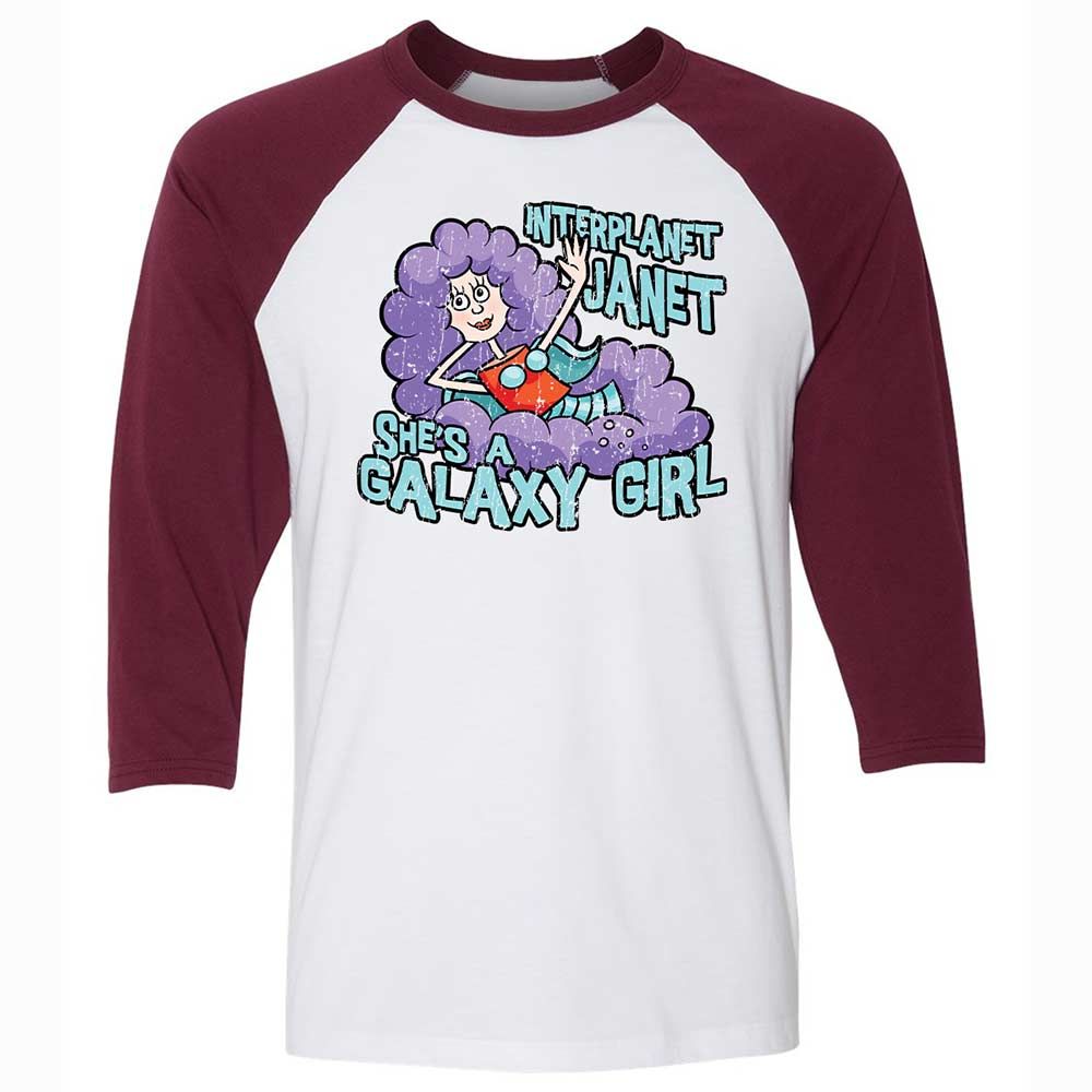 Unisex 3/4 Baseball Tee - U7WLUBC2 - White/Maroon - 7