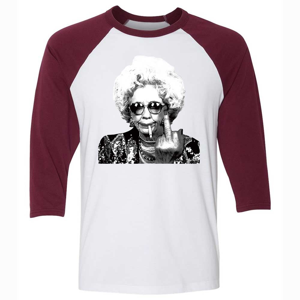 Badass Grandma - White/Maroon - 7
