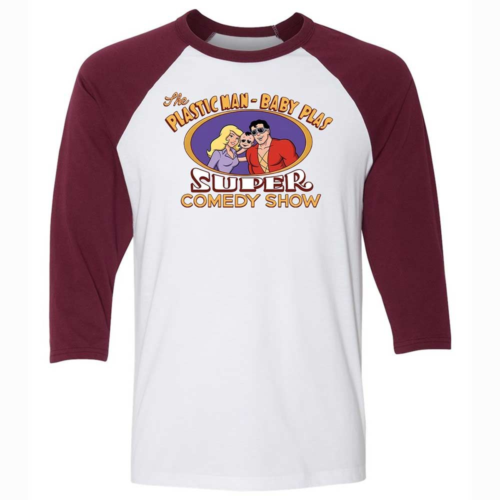 Unisex 3/4 Baseball Tee - FTGZVF89 - White/Maroon - 7