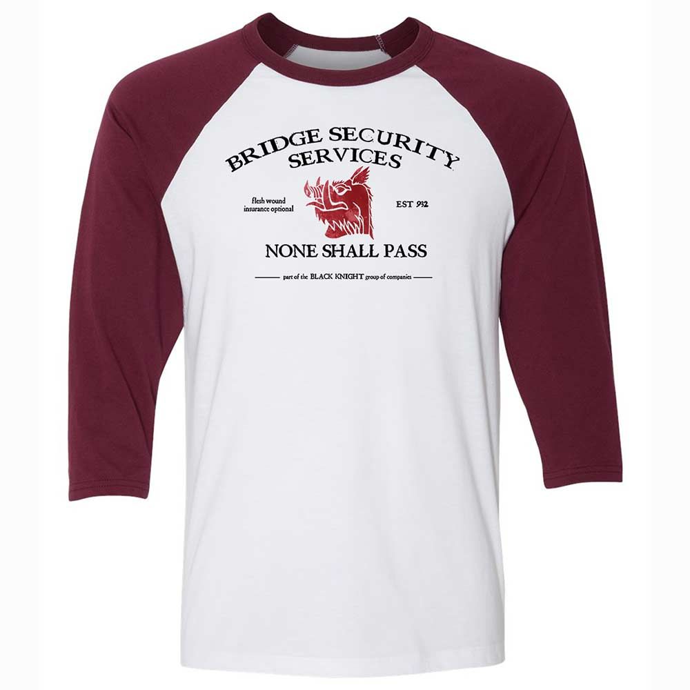 Unisex 3/4 Baseball Tee - 3WMV3F3F - White/Maroon - 7