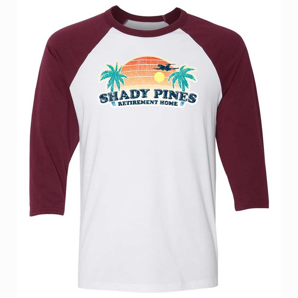 Unisex 3/4 Baseball Tee - KMYVW4QM - White/Maroon - 7
