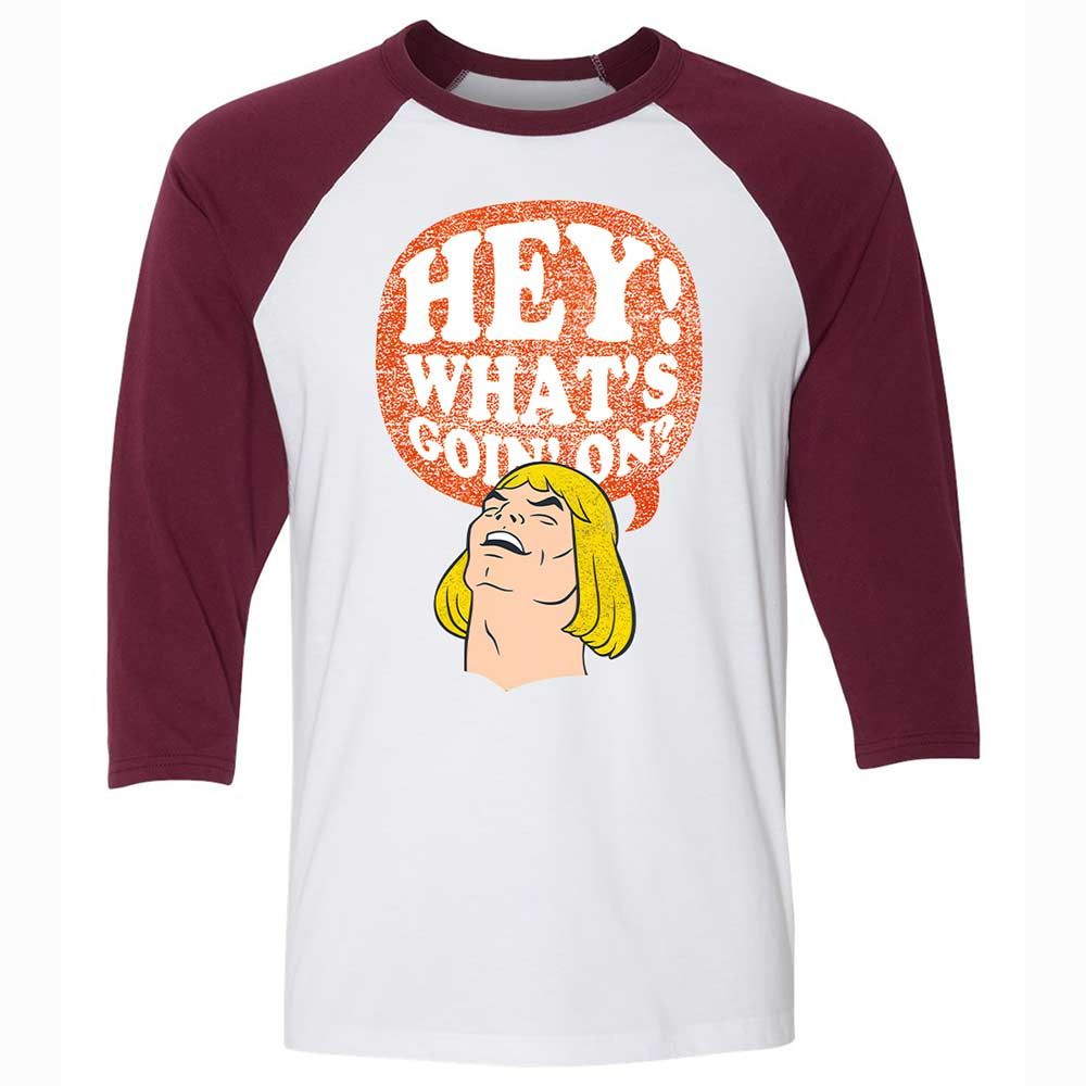 Unisex 3/4 Baseball Tee - QK6ZXC3W - White/Maroon - 7