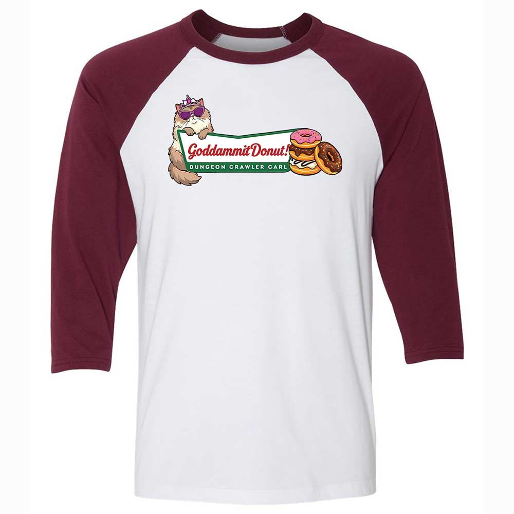 Goddammit Donut - White/Maroon - 7