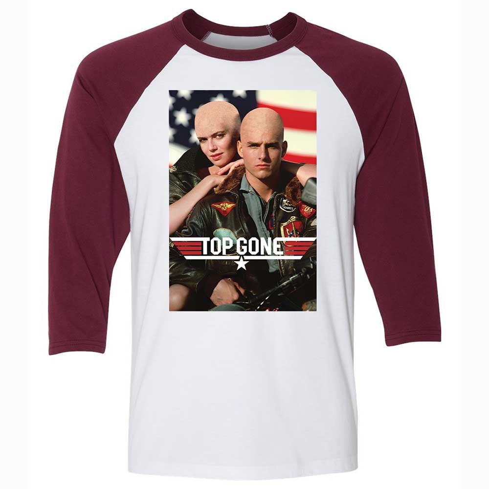 Top Gone - White/Maroon - 7