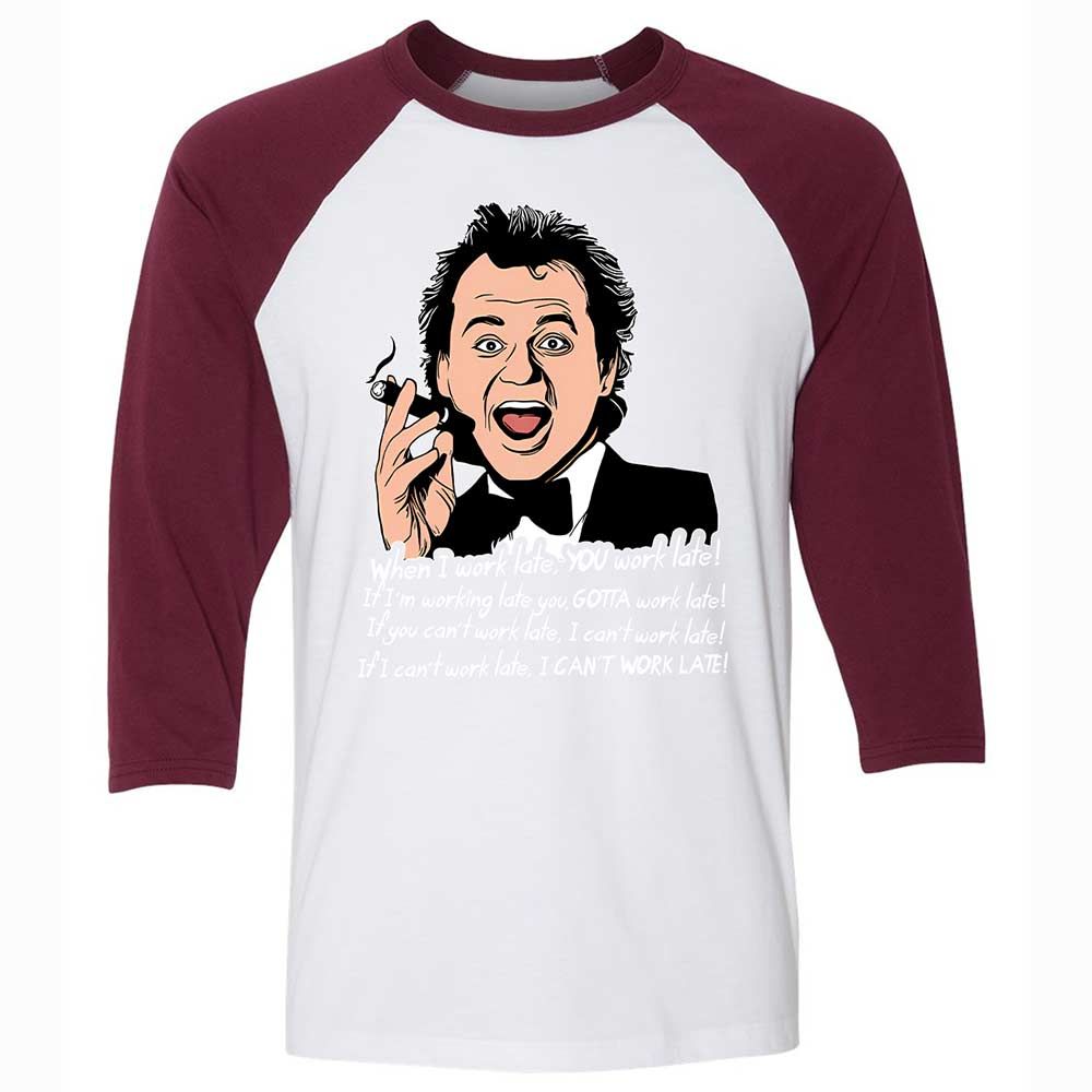 When I work late - White/Maroon - 7