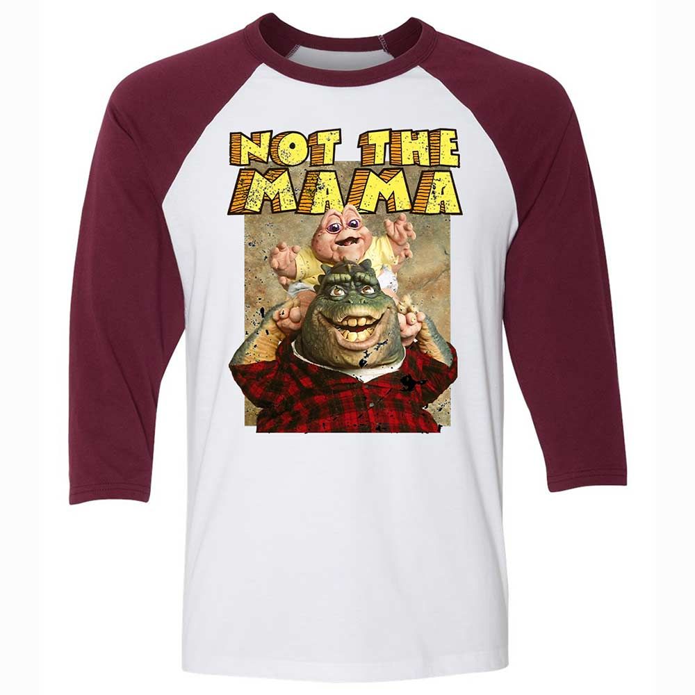 Not The Mama - White/Maroon - 7