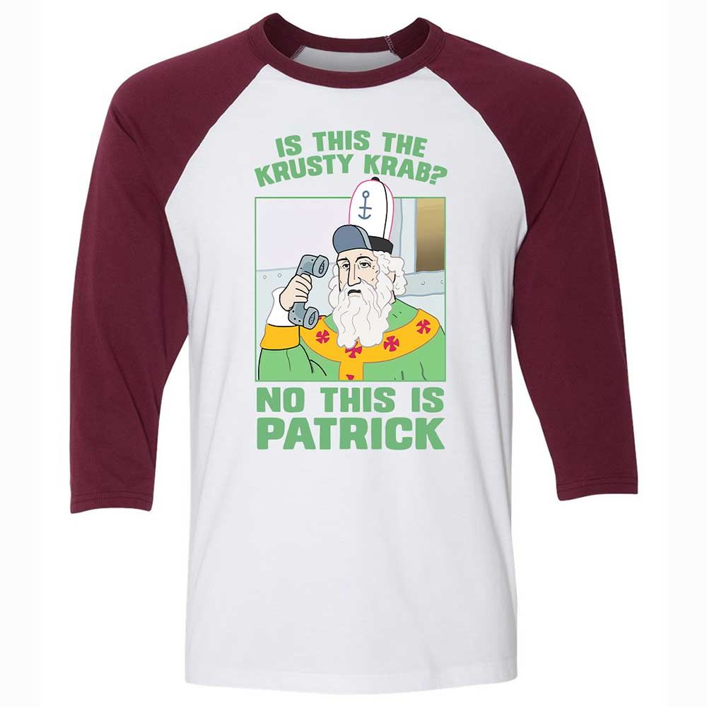 Unisex 3/4 Baseball Tee - MVMKQ184 - White/Maroon - 7