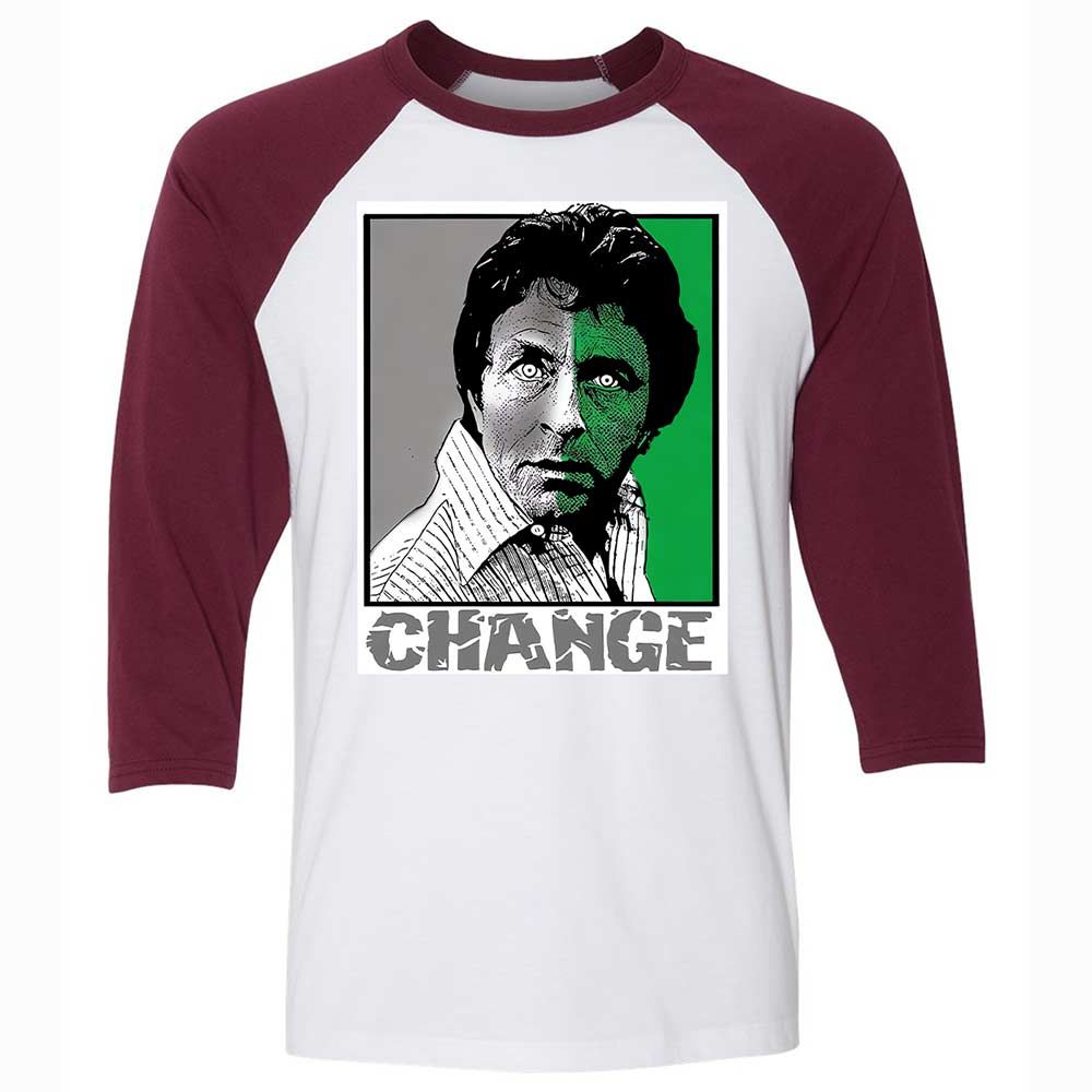 Unisex 3/4 Baseball Tee - RYHGZNX1 - White/Maroon - 7