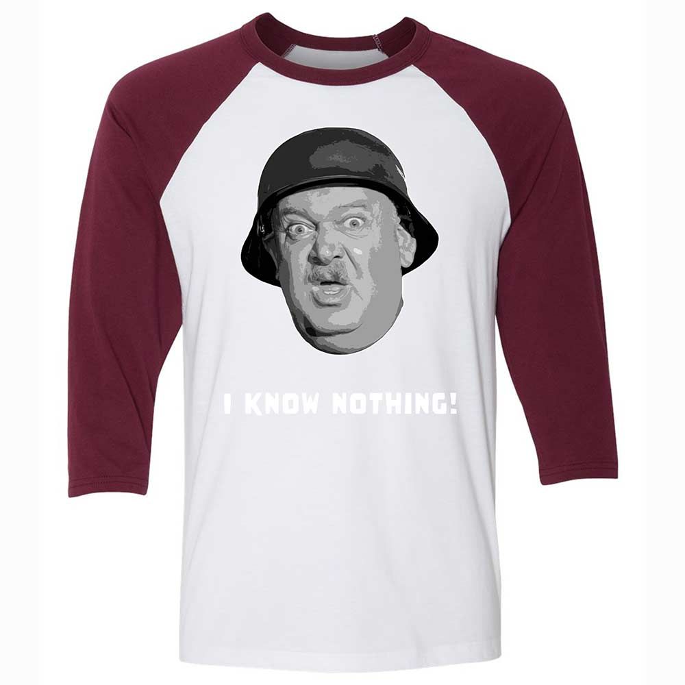 Unisex 3/4 Baseball Tee - 69X4J44E - White/Maroon - 7