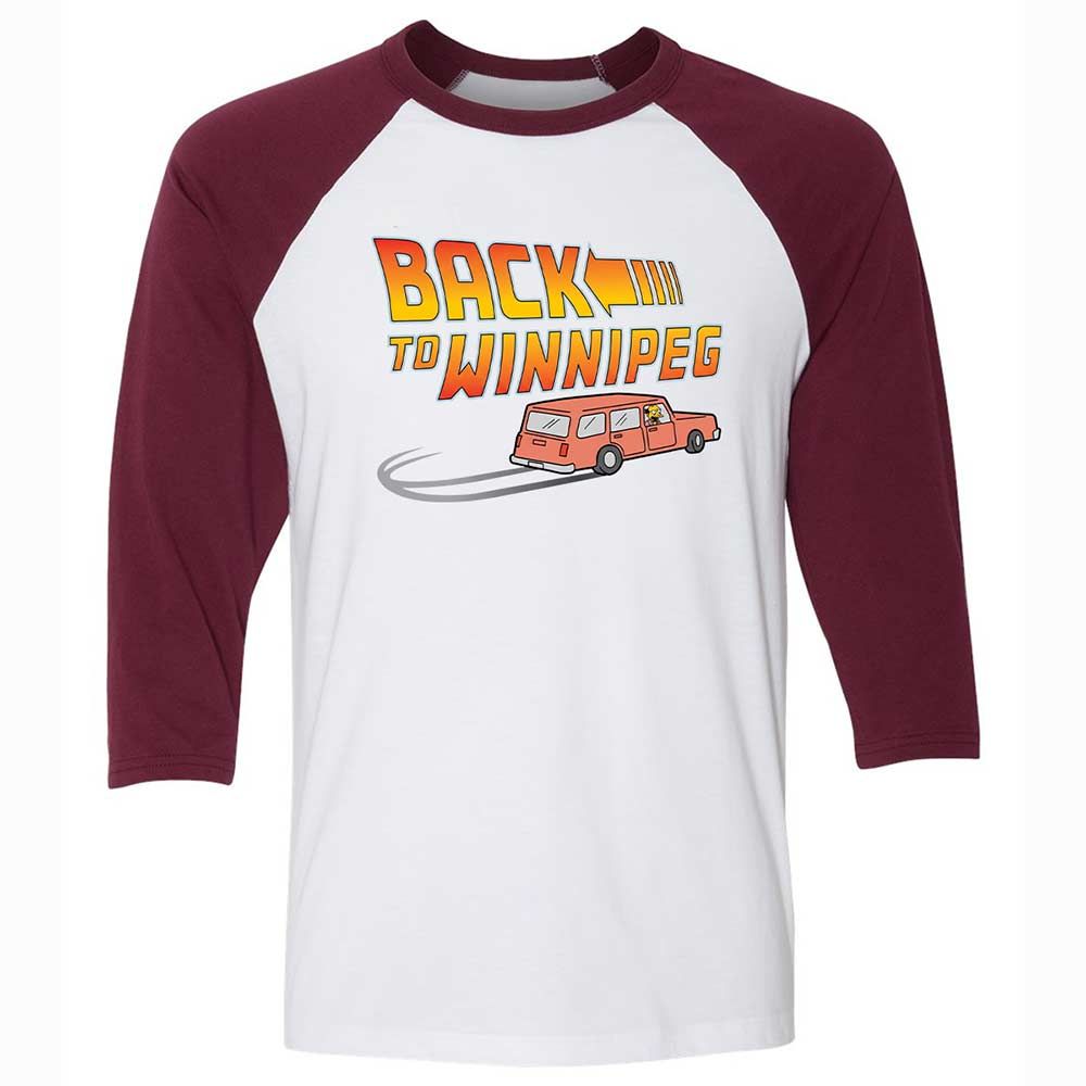 Unisex 3/4 Baseball Tee - EU8Z4K4H - White/Maroon - 7