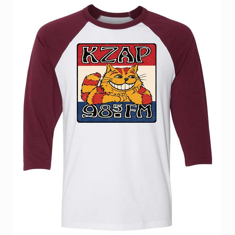 Unisex 3/4 Baseball Tee - CLFWGWH7 - White/Maroon - 7