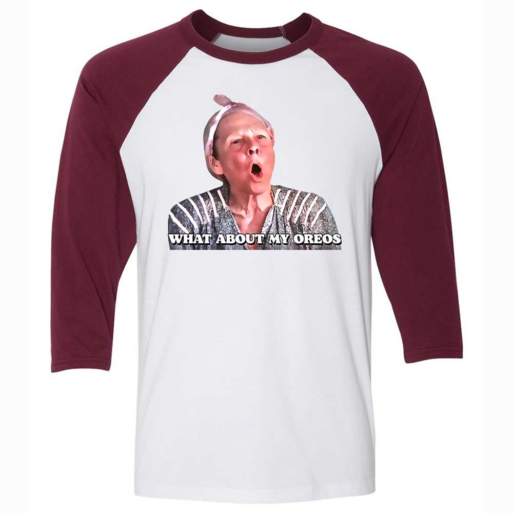 Unisex 3/4 Baseball Tee - 4GQYP4NS - White/Maroon - 7